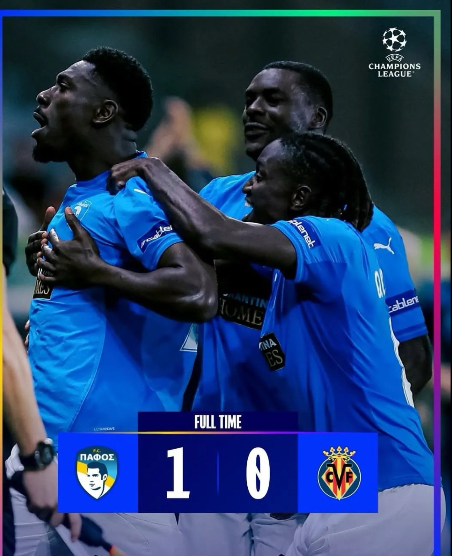 塞浦路斯队在比赛中取得胜利